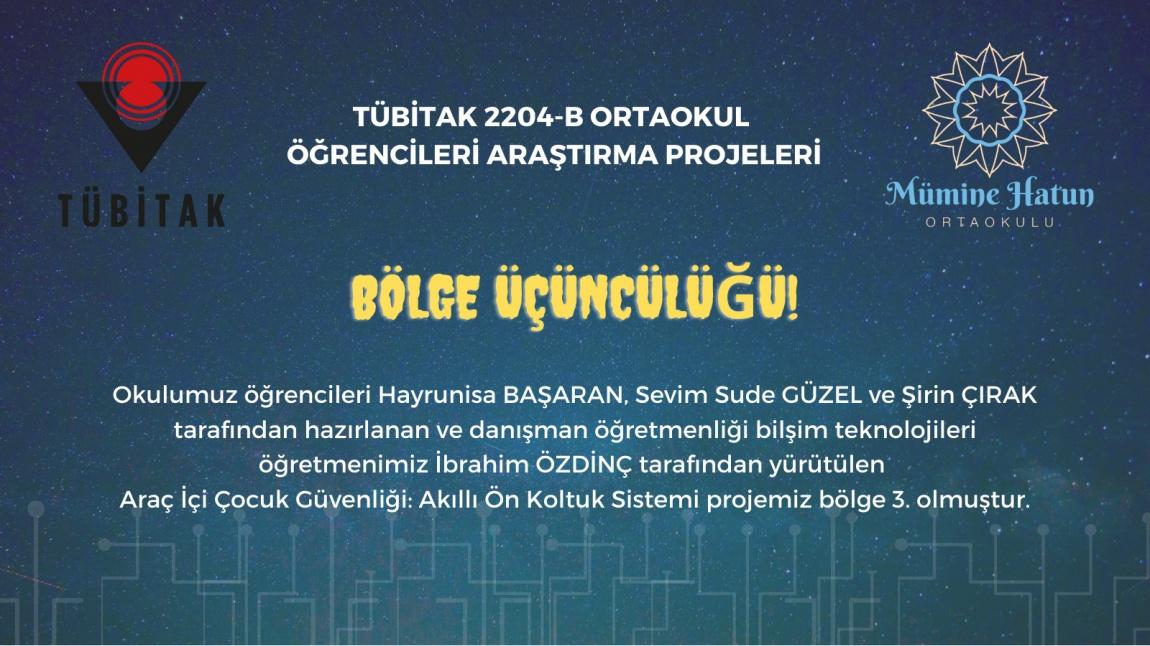 TÜBİTAK 2204-b Bölge Sergisinde 3. Olduk